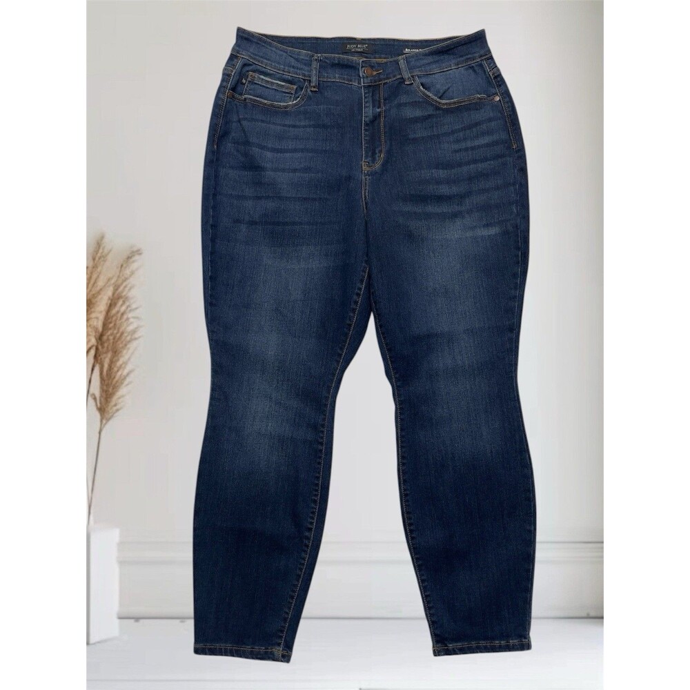 Judy Blue Relaxed Fit High-Rise Women's Plus Size 18W Comfort Stretch Blue Jeans